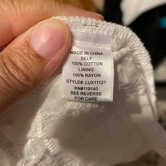 A’gaci White Eyelet Cami & Skirt Set - Picture 5 of 10